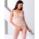 Эротический комбинезон сетка Passion BS 069 white, Цвет: белый, Размеры: S/M