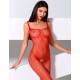 Эротический комбинезон сетка Passion BS 071 red, Цвет: красный, Размеры: S/M