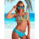 Раздельный купальник бандо Verano CAROLE blue, Цвет: синий, Размеры: S