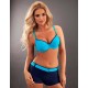 Купальник пуш-ап с шортами Verano OFELIA NEW navyblue-blue, Цвет: голубой, Размеры: M