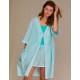 Вискозный халат Key LHD 316, Цвет: бирюзовый, Размеры: S