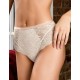 Кружевные высокие трусы слипы Amelie POLINA 2010-2 кремовый, Цвет: кремовый, Размеры: S