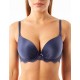 Бюстгальтер балконет с гелевым пуш-ап Coquette Revue NEW ELEGANCE 82118-05, Цвет: синий, Размеры: 70D