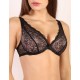 Бюстгальтер бралетт спейсер Orhideja 130-299 черный/серебристый пион, Цвет: черный/пион, Размеры: 70B