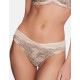 Кружевные трусы стринги Esotiq RHONDA 38774 бежевый с черным, Цвет: бежевый с черным, Размеры: L
