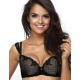 Бюстгальтер балконет пуш-ап MAT MELANIE M-3136-11, Цвет: черный с бежевым, Размеры: 70E