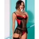 Эффектный корсет с пажами + стринги Avanua ODINA CORSET, Цвет: черный, Размеры: S/M
