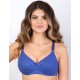 Бюстгальтер мягкий без косточек хлопок Aveline 660240 ночной ирис, Цвет: ночной ирис, Размеры: 80F
