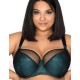 Бюстгальтер полумягкий MAT NORI M-3152-21, Цвет: черный с изумрудным, Размеры: 70D