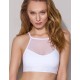 Хлопковый топ Passion PS006 TOP WHITE, Цвет: белый, Размеры: M
