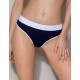 Хлопковые трусики-стринги Passion PS007 PANTIES NAVY BLUE, Цвет: синий, Размеры: L