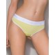 Хлопковые трусики-стринги Passion PS007 PANTIES YELLOW, Цвет: желтый, Размеры: L