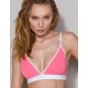 Хлопковый топ-триангул без косточек Passion PS007 TOP PINK, Цвет: розовый, Размеры: M