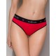 Хлопковые трусики-бразилиана Passion PS008 PANTIES RED, Цвет: красный, Размеры: L