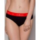 Хлопковые трусики-бразилиана Passion PS009 PANTIES BLACK-RED, Цвет: черно-красный, Размеры: S