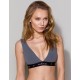 Хлопковый топ с открытой спиной Passion PS015 TOP DARK GREY, Цвет: темно-серый, Размеры: L