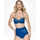 Купальник пуш-ап с высокими плавками Fianeta 2716 синий, Цвет: синий, Размеры: 70C