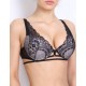 Бюстгальтер бралетт Orhideja 174-385 черно-серебристый пион, Цвет: черно-серебристый пион, Размеры: 70E