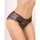 Кружевные трусы слипы Orhideja 710-018 черно-серебристый пион, Цвет: черно-серебристый пи, Размеры: S
