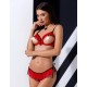 Откровенный комплект Passion CHERRY SET WITH OPEN BRA, Цвет: красный, Размеры: 2XL/3XL