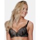 Бюстгальтер балконет пуш-ап Esotiq 38723 REJOICE черно-бежевый, Цвет: черный+бежевый, Размеры: 70C