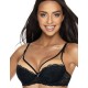 Бюстгальтер балконет пуш-ап MAT MIKO M-3232/11, Цвет: черный с бежевым, Размеры: 65B