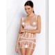 Сексуальное мини-платье Passion BS 089 white, Цвет: белый, Размеры: S/M