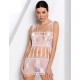 Эротическое платье сетка Passion BS 090 white, Цвет: белый, Размеры: S/M