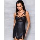 Соблазнительная сорочка Passion LOONA CHEMISE black, Цвет: черный, Размеры: S/M