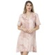 Легкий халат на пуговицах Reina 3108, Цвет: пудра, Размеры: S