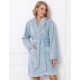 Теплый плюшевый халат Aruelle EMILY, Цвет: голубой, Размеры: XL