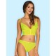 Яркий комплект топ + трусики Obsessive NEONIA SET, Цвет: желтый, Размеры: L/XL