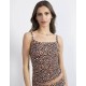 Майка на тонких бретелях Julimex PANTHER, Цвет: леопард, Размеры: S