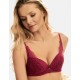 Бюстгальтер балконет с пуш-ап Esotiq ALLOURE 39156 вишневый, Цвет: вишневый, Размеры: 65C