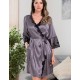 Шелковый халат-кимоно Mia-Amore LAURA 3293 графит, Цвет: графит, Размеры: S/M