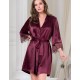 Шелковый халат кимоно Mia-Amore SHARON 3803 бордовый, Цвет: бордовый, Размеры: S/M
