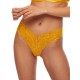 Кружевные трусы бразилиана Kinga SUNKISS 851/3-B, Цвет: желтый, Размеры: L