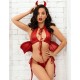 Ролевой костюм дьяволицы Devil & Angel 7112, Цвет: красный, Размеры: S/M