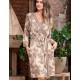 Халат кимоно из трикотажной вискозы Mia-Amore AELITA 1713, Цвет: бежевый, Размеры: L/XL
