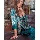 Шелковая пижама тройка Mia-Amore EMERALD 3786, Цвет: изумрудный, Размеры: 3XL
