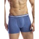 Мужские трусы боксеры UNICONF BB99 синий меланж, Цвет: синий меланж, Размеры: M