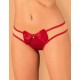 Трусики стринги Obsessive RUBINESA THONG, Цвет: красный, Размеры: S/M