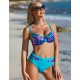 Купальный лиф пуш-ап и плавки с завышенной талией Verano BARBARA blue 1107, Цвет: голубой, Размеры: L