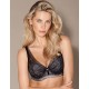 Бюстгальтер балконет пуш-ап Alles ERBA P-UP, Цвет: черный, Размеры: 70B