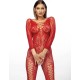 Эротический комбинезон сетка Anais MIRABELLA RED, Цвет: красный, Размеры: L/XL