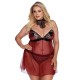 Сексуальная сорочка Gorgeous ARABELLA CHEMISE, Цвет: бордовый, Размеры: 5XL/6XL