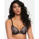 Бюстгальтер пуш-ап Esotiq AZTEC 39116 черный+телесный, Цвет: черный+телесный, Размеры: 70D