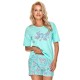 Женская пижама с шортами Taro 2686 OLGA бирюзовый, Цвет: бирюзовый, Размеры: M