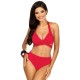 Красный купальник пуш-ап Lorin L2421/2, Цвет: красный, Размеры: 70B