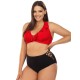 Купальник с мягкой чашкой на косточках Lorin L3107/2 BIG, Цвет: красный, Размеры: 70D